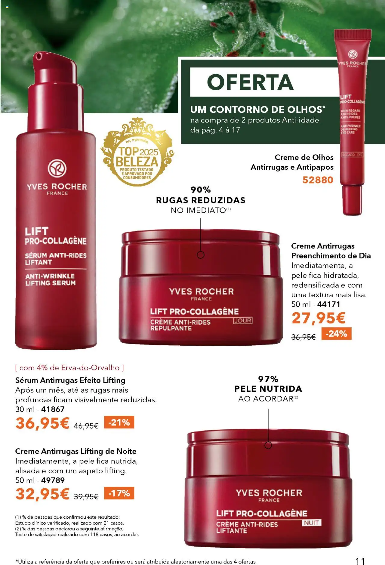 Yves Rocher catálogo 12 │ válido de 24.09.2025 | Página: 11 | Produtos: Top, Sérum, Creme