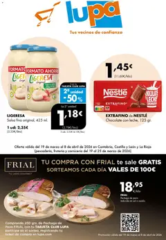 Vista previa Lupa Supermercados folleto válido desde el 19.03.2026
