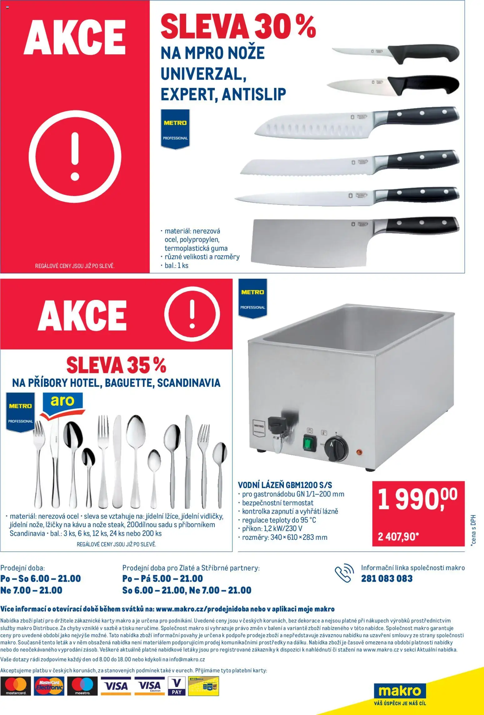 Makro leták - Spotřební zboží od 03.12.2025 | Strana: 8 | Produkty: Nože, Karty, Guma, Dekorace
