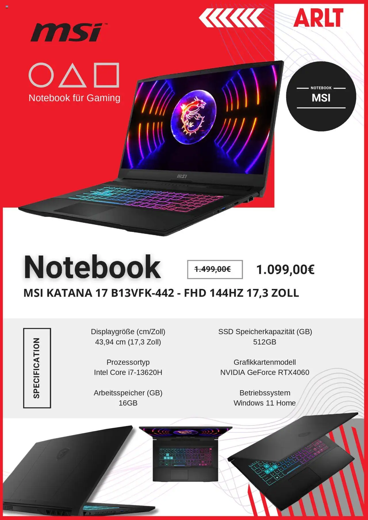 ARLT Computer Prospekt 	 - gültig ab dem 05.08.2025 | Seite: 3 | Produkte: Notebook