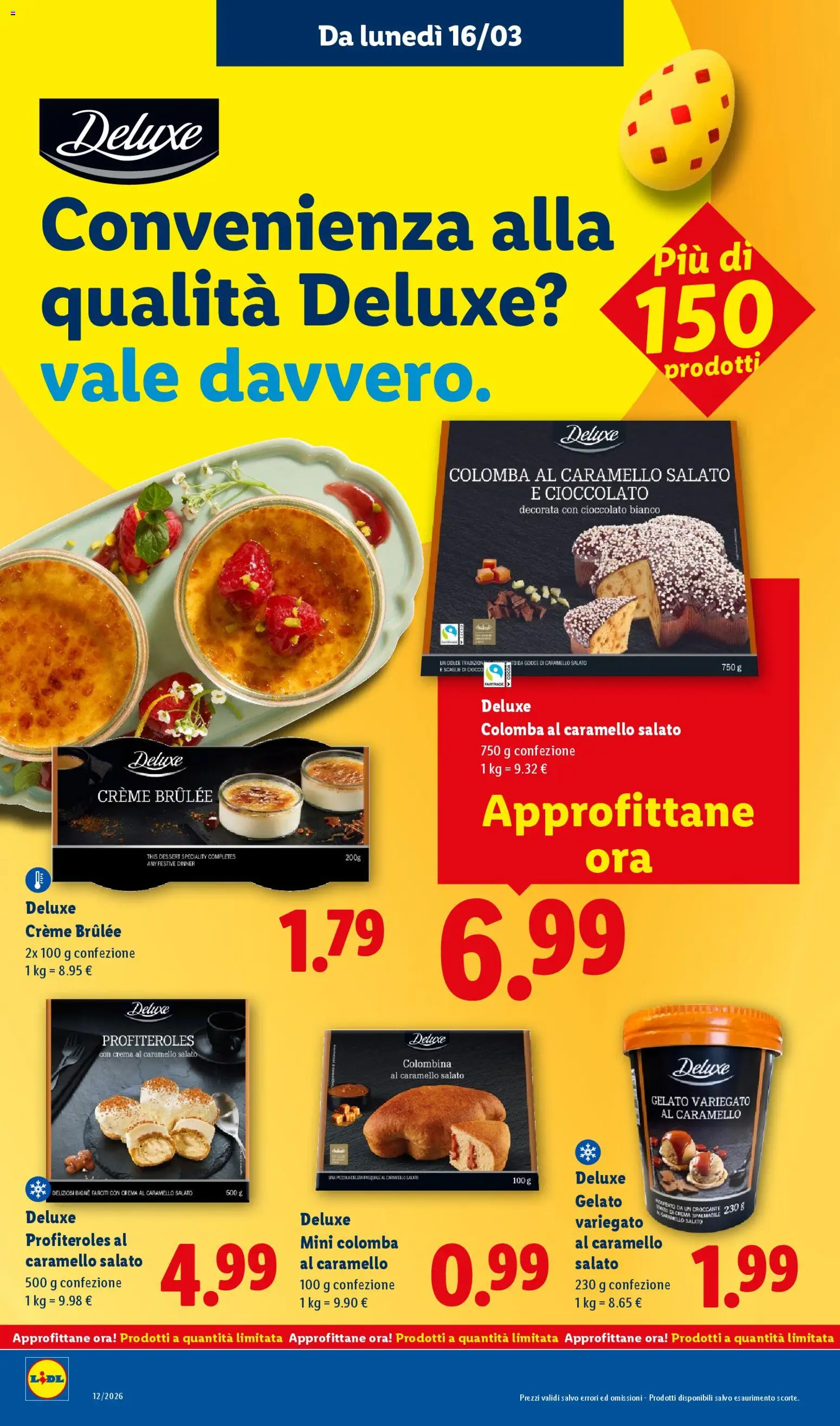 Volantino Lidl del 16.03.2026 | Pagina: 14 | Prodotti: Crema, Cioccolato, Gelato