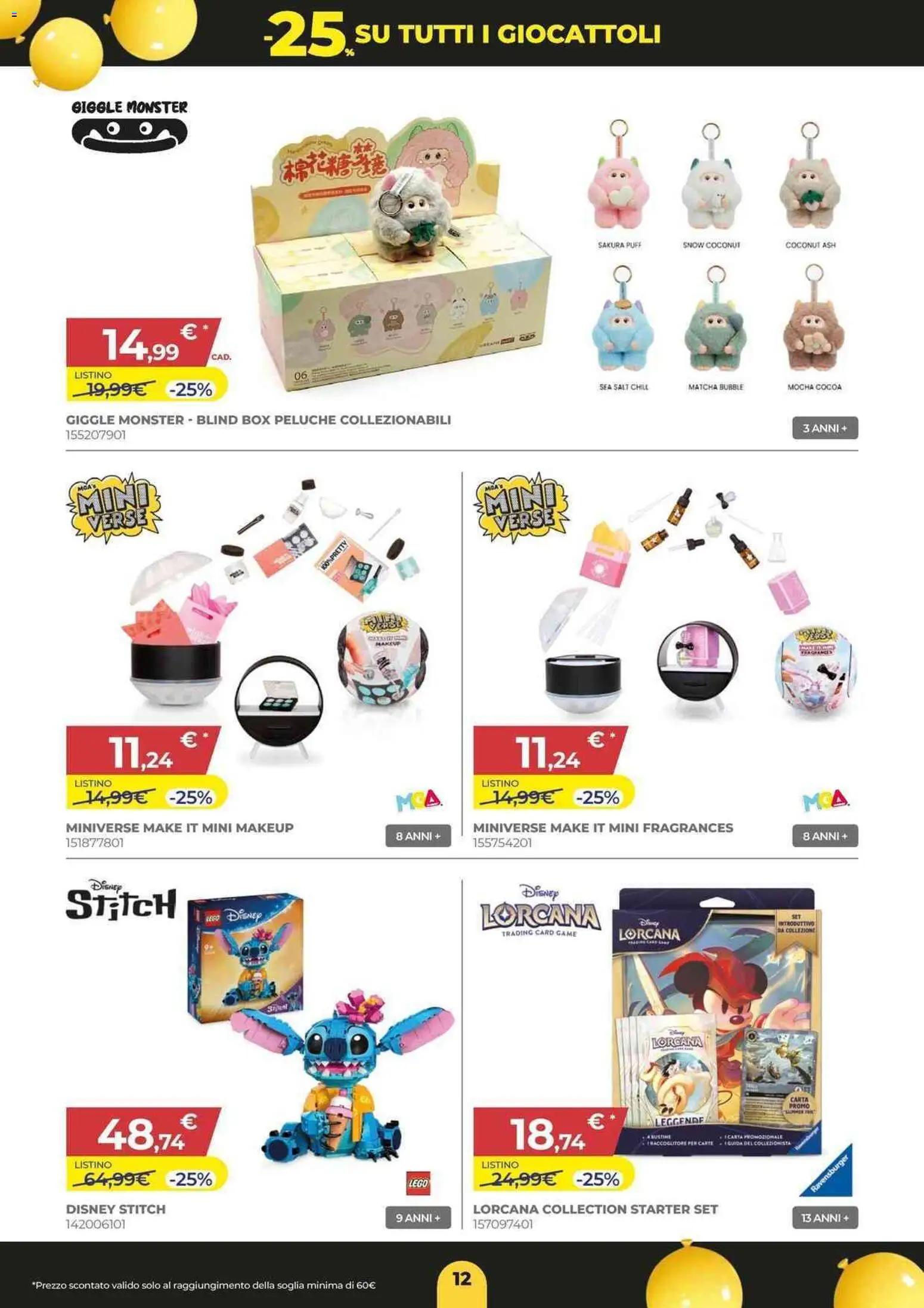 Volantino Toys Center del 24.11.2025 | Pagina: 12 | Prodotti: Peluche