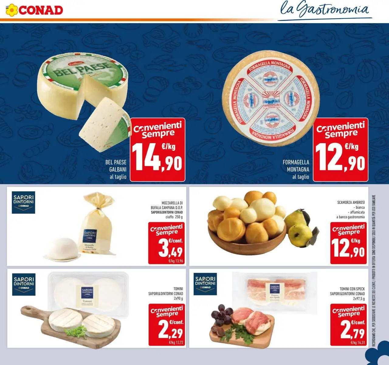 Volantino Conad del 10.09.2025 | Pagina: 17 | Prodotti: Speck, Mozzarella