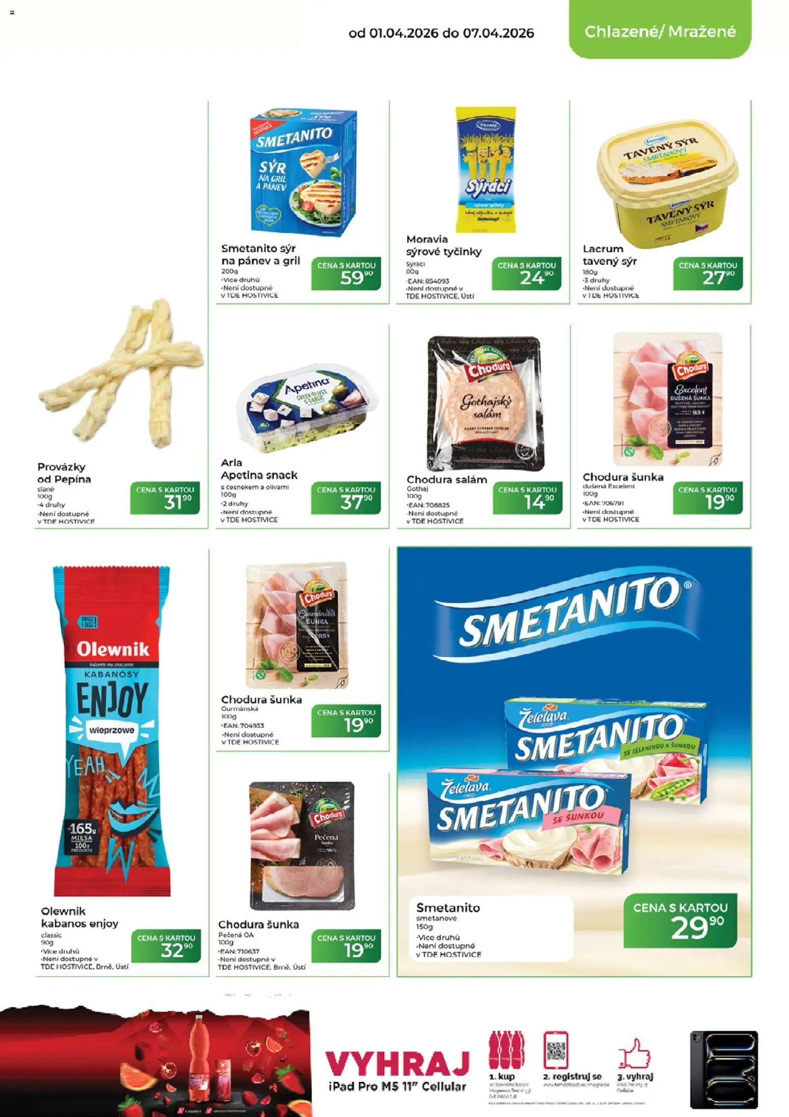 Tamda Foods leták od 01.04.2026 | Strana: 21 | Produkty: Šunka, Pánev, Tyčinky, Sýrové tyčinky