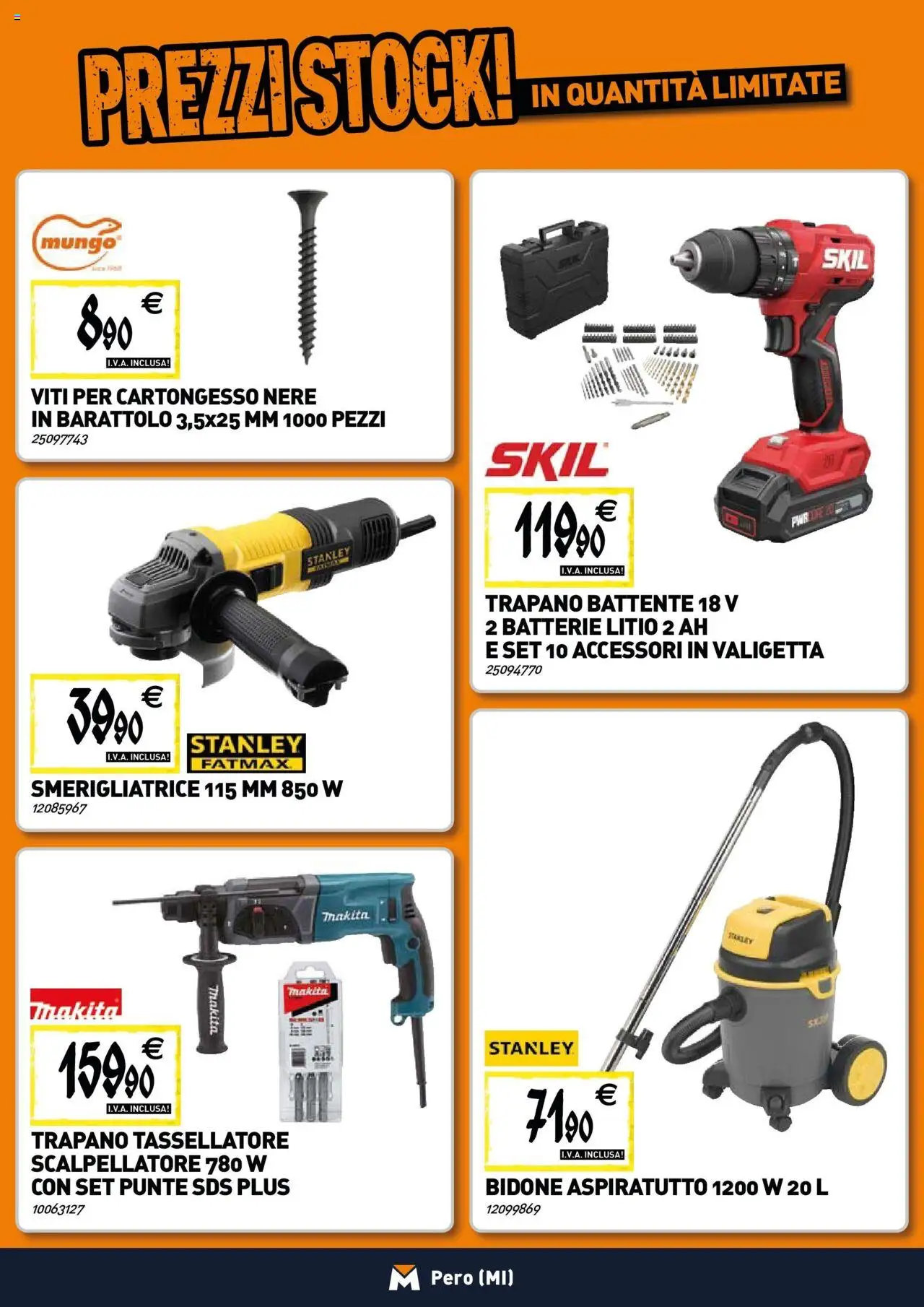 Volantino TECNOMAT del 25.06.2025 | Pagina: 16 | Prodotti: Trapano, Smerigliatrice, Valigetta, Batterie