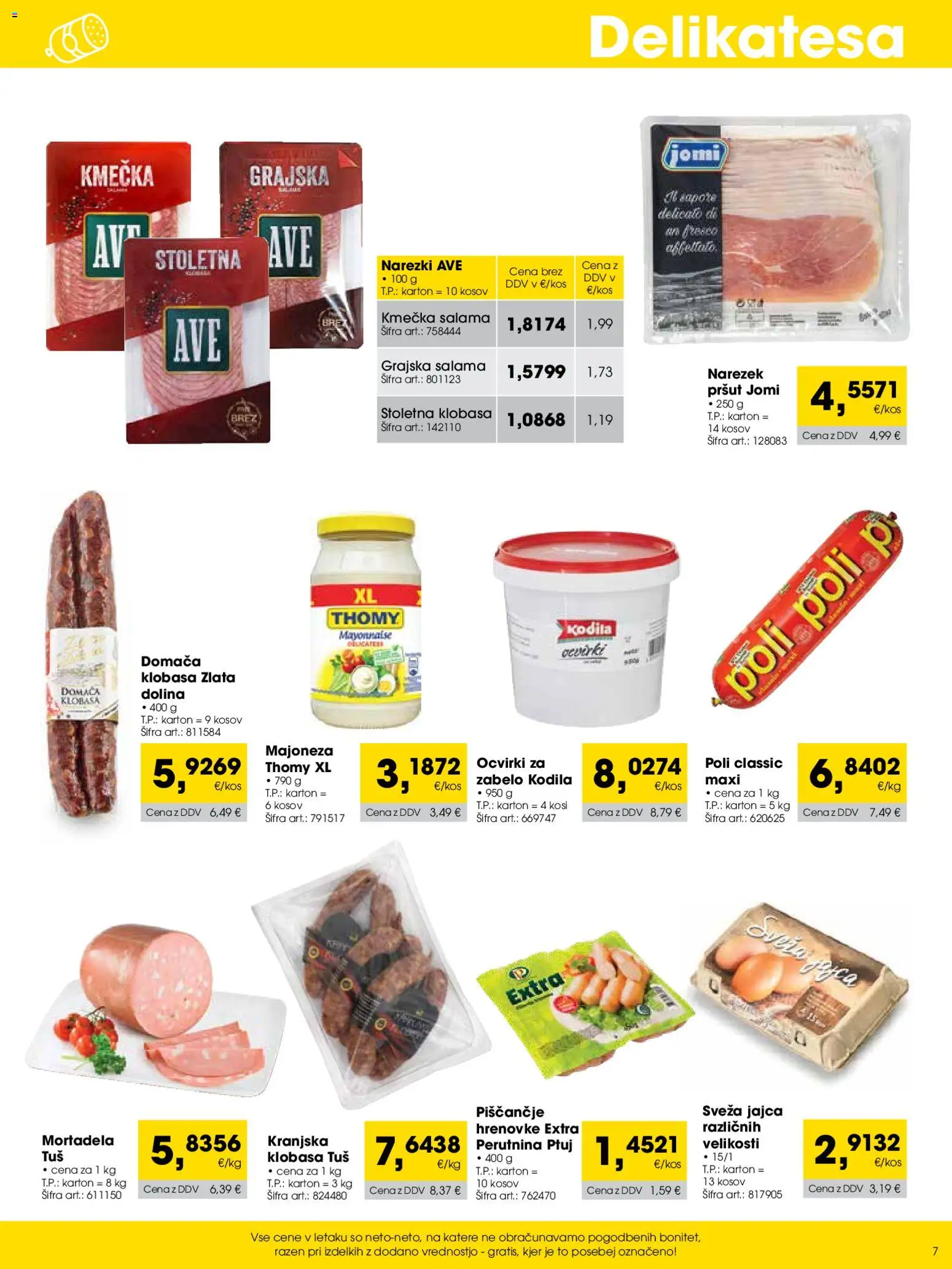 Novi Tuš katalog ponudbe – veljaven od 01.12.2025 | Stran: 7