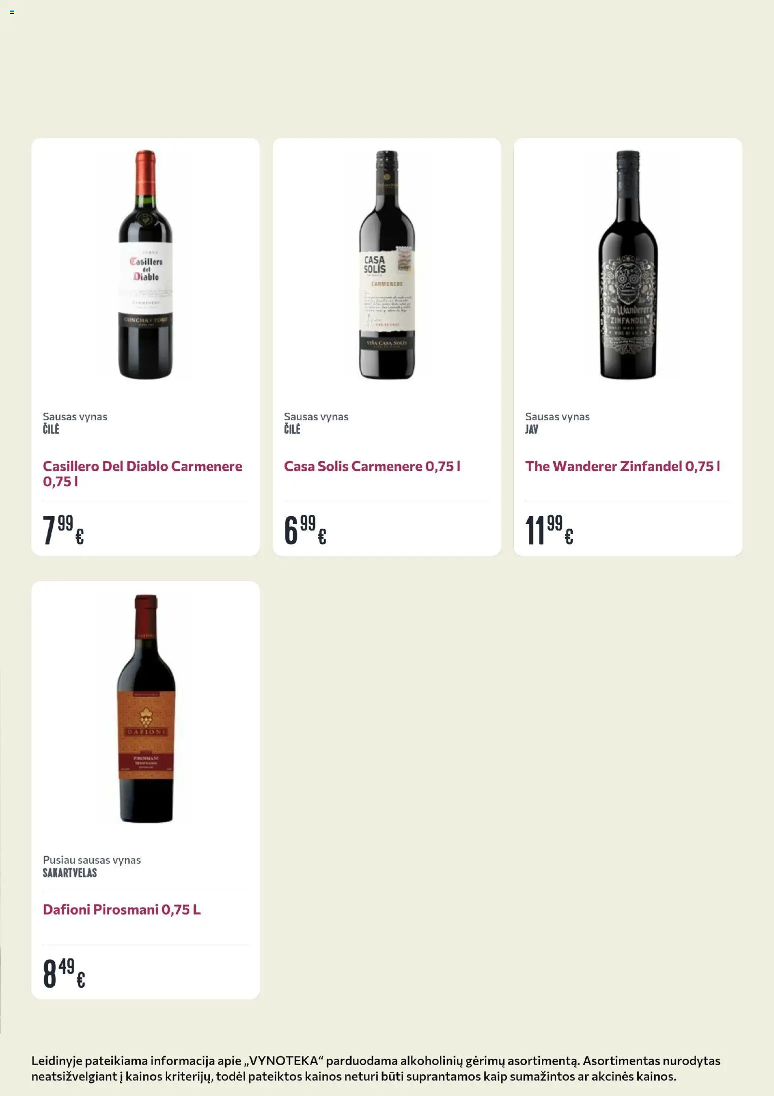 VYNOTEKA akcijos nuo 17.11.2025 | Puslapis: 22 | Prekių: Vynas