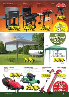 Uradi Sam katalog - važi od 31.07.2025 | Strana: 3 | Proizvode: Kosilica, Korpa, Trimer, Roštilj