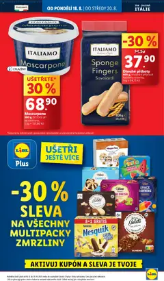 Lidl leták od 18.08.2025 | Strana: 3 | Produkty: Tiramisu, Bon Gelati, Nesquik, Mascarpone