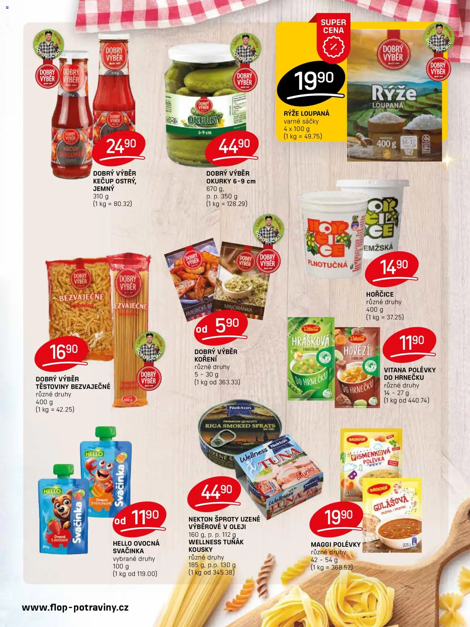 Flop leták od 02.01.2026 | Strana: 7 | Produkty: Tuňák, Maggi, Těstoviny, Kečup