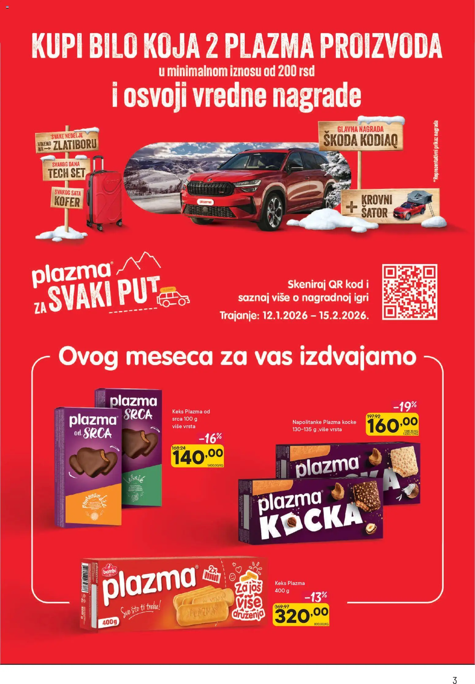 PerSu katalog - važi od 28.01.2026 | Strana: 3 | Proizvode: Kofer, Keks, Sto, Napolitanke