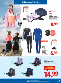Lidl katalog akcije – veljaven od 16.10.2025 | Stran: 23 | Izdelki: Škornji, Podloga, Spodnje perilo, Rokavice