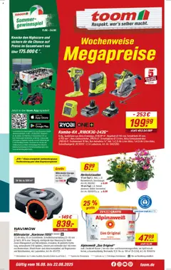 Toom Baumarkt Prospekt gültig ab dem 11.08.2025