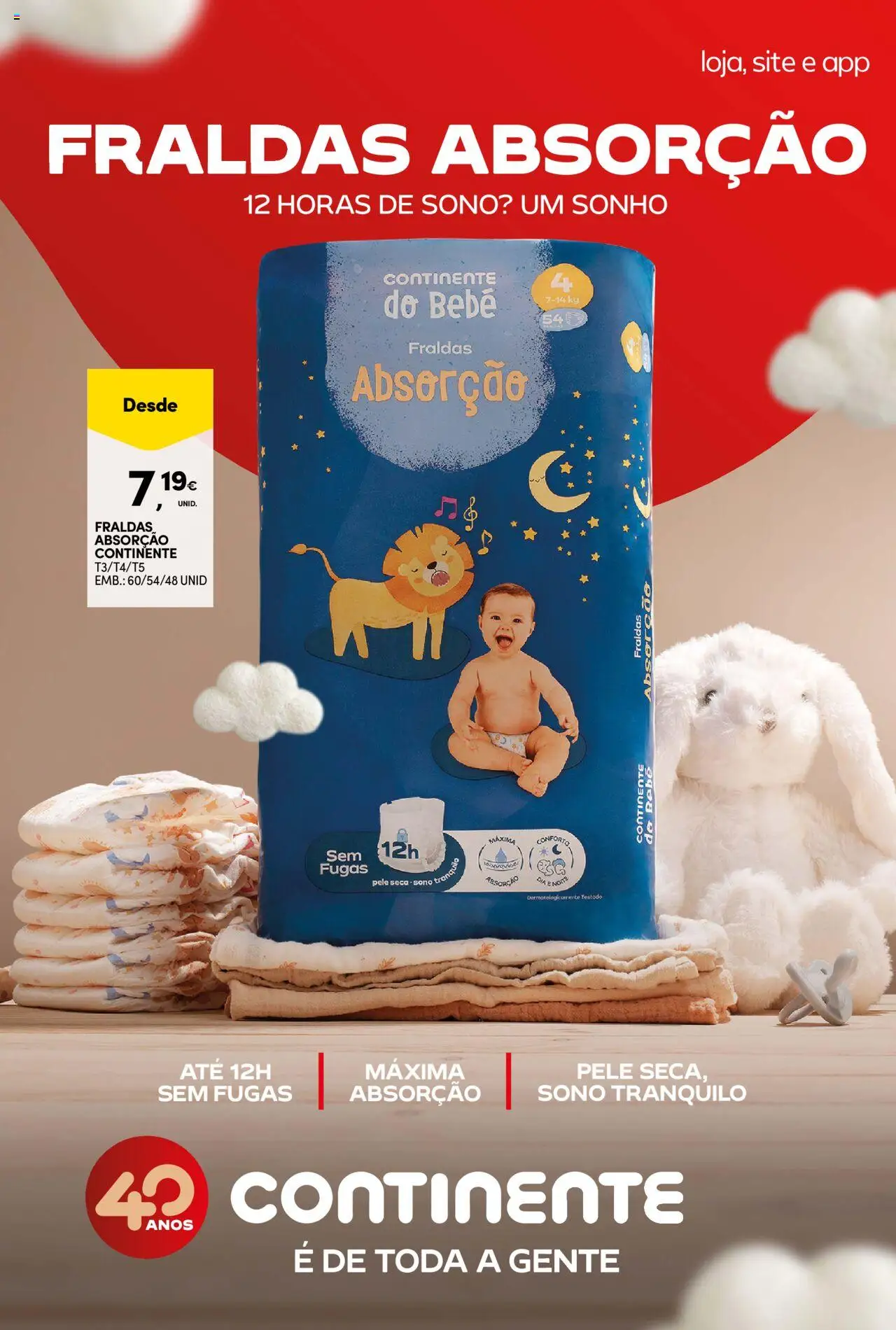 Continente Semanal Continente Bom Dia │ válido de 07.10.2025 | Página: 24 | Produtos: Fraldas