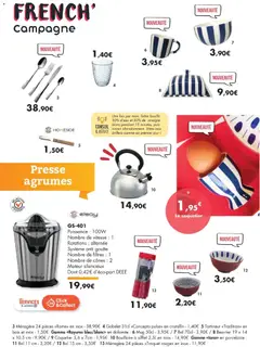 E.Leclerc - Prévisualisation de Bouilloire à sifflet 2,5L en inox, Bouilloire à sifflet 2,5L en inox valide à partir de 17.03.2026 | Page: 9
