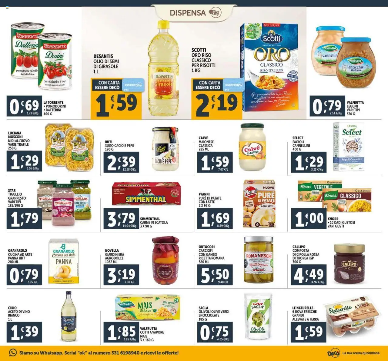 Volantino Decò del 23.09.2025 | Pagina: 13 | Prodotti: Pomodorini, Fagioli, Mais, Terra