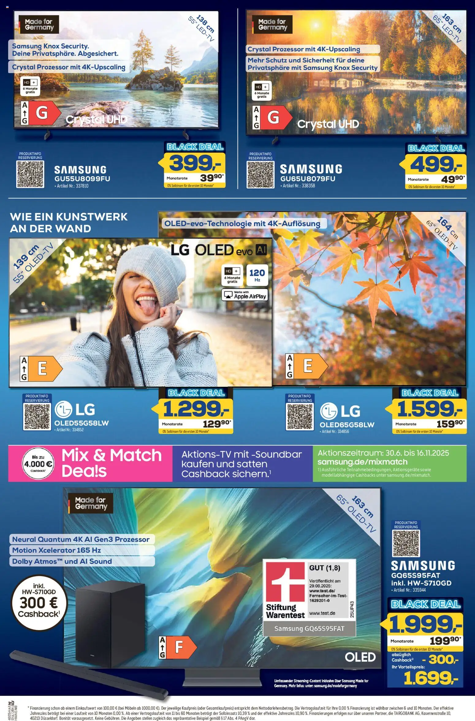 Euronics - Black Friday – gültig ab 06.11.2025 | Seite: 2 | Produkte: LG, Samsung, Apple, Soundbar