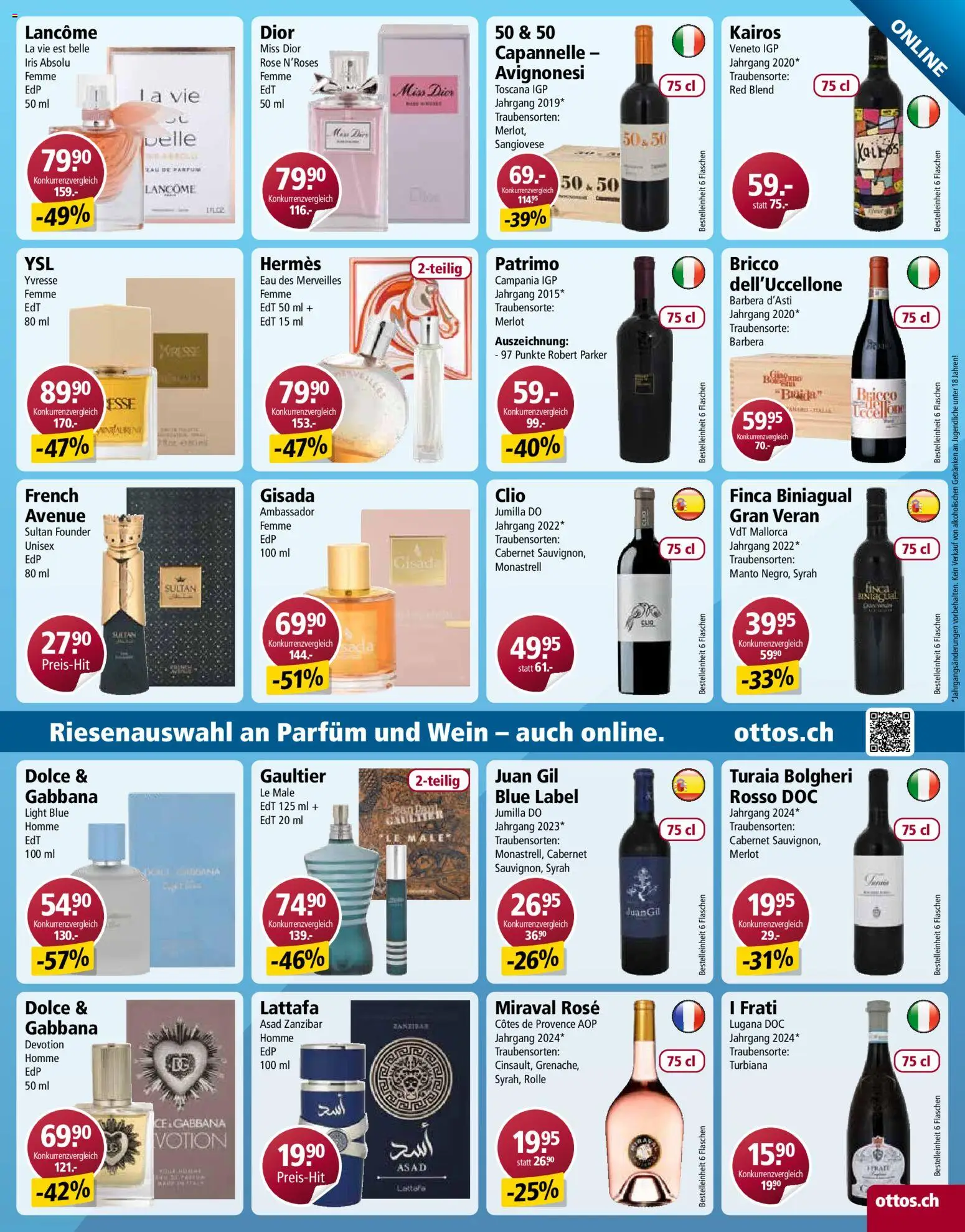 Otto's Aktionen – gültig ab 10.03.2026 | Seite: 16 | Produkte: Parfüm, Merlot, Wein