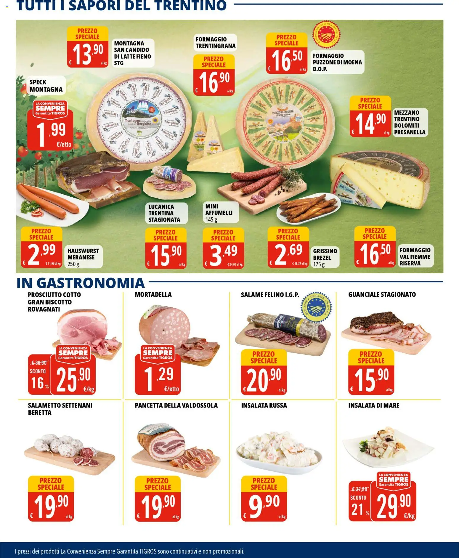 Volantino Tigros del 12.11.2025 | Pagina: 5 | Prodotti: Speck, Salame, Pancetta, Formaggio