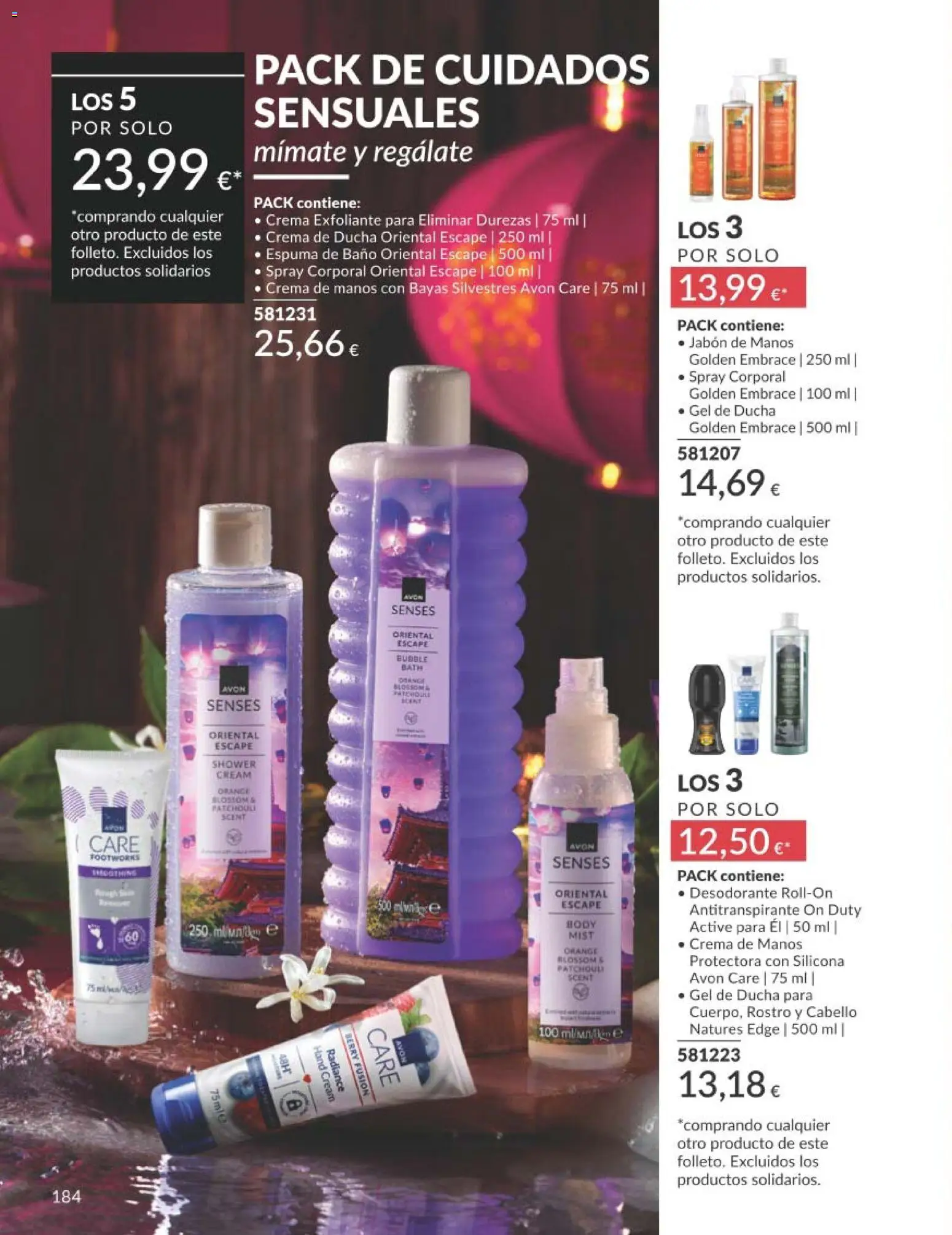 Catálogo AVON campaña 1 │ válido desde el 01.01.2026 | Página: 184 | Productos: Jabón, Desodorante, Antitranspirante, Crema