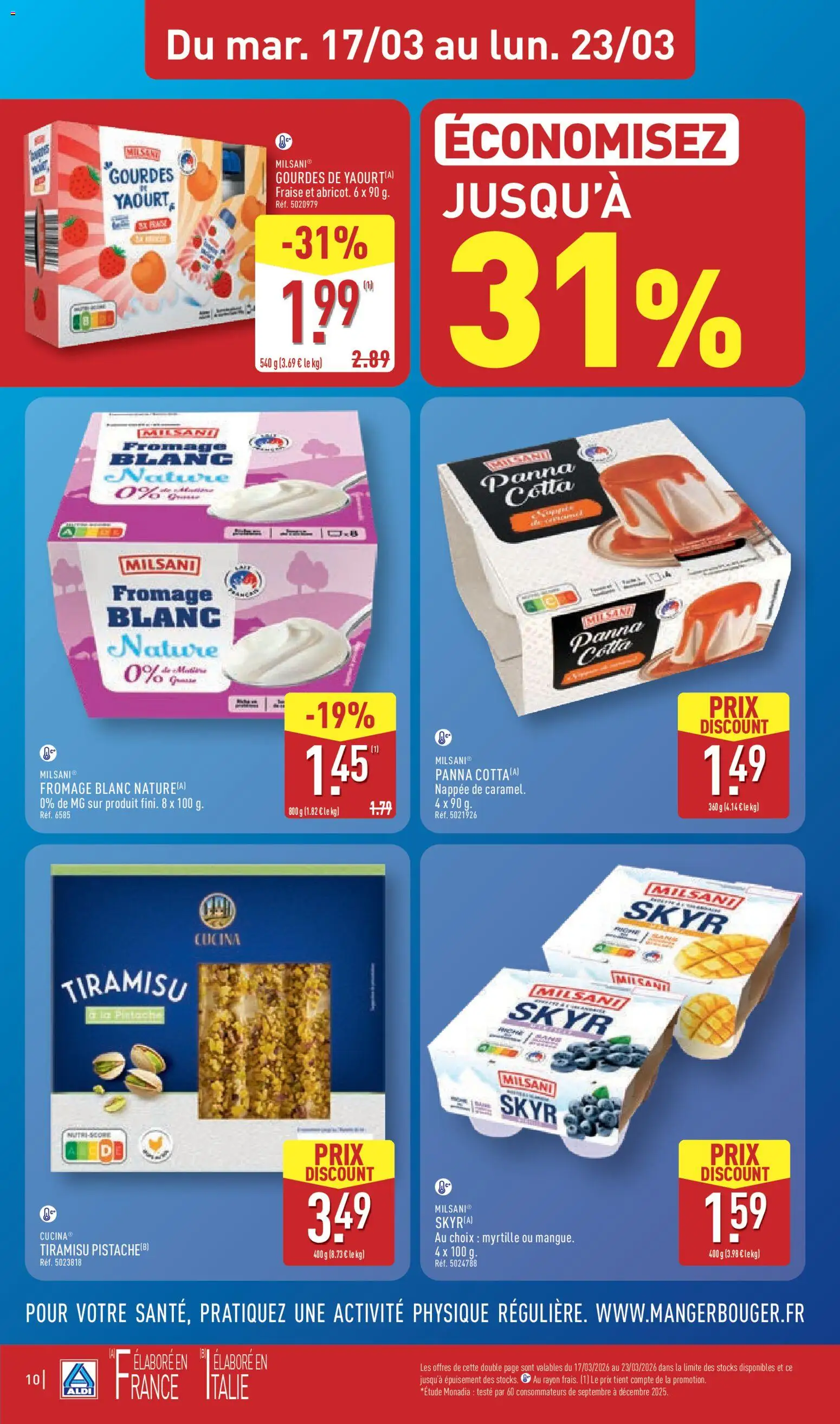 {H1} | Page: 12 | Produits: Fromage blanc nature, Fraise, Fromage blanc, Skyr