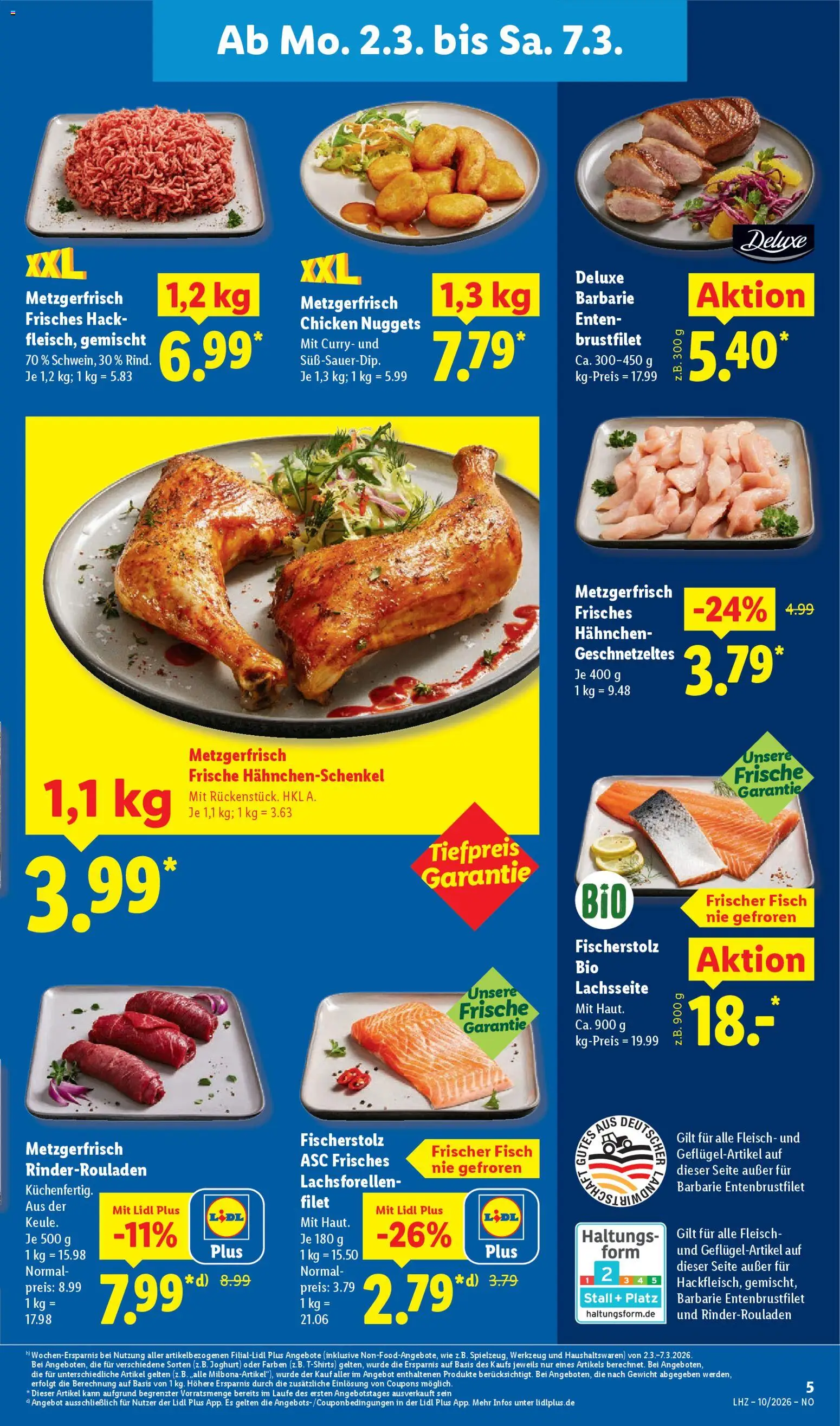 Lidl Prospekt Lüchow – gültig ab 02.03.2026 | Seite: 9 | Produkte: Gewicht, Hahnchenschenkel, Joghurt, Fleisch