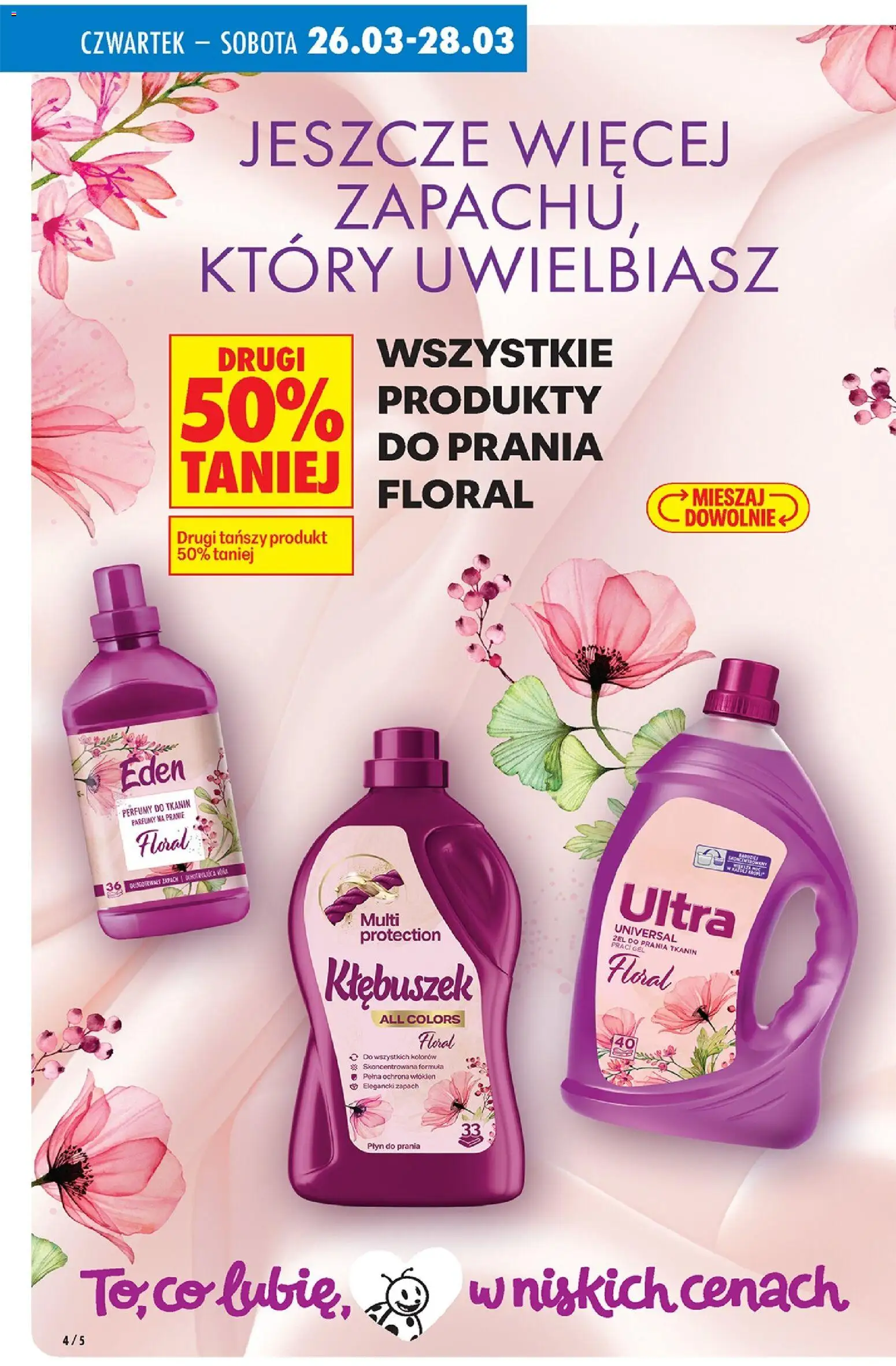 Biedronka gazetka - Drogeria od 26.03.2026 | Strona: 4 | Produkty: Perfumy, Zapach, Detergent