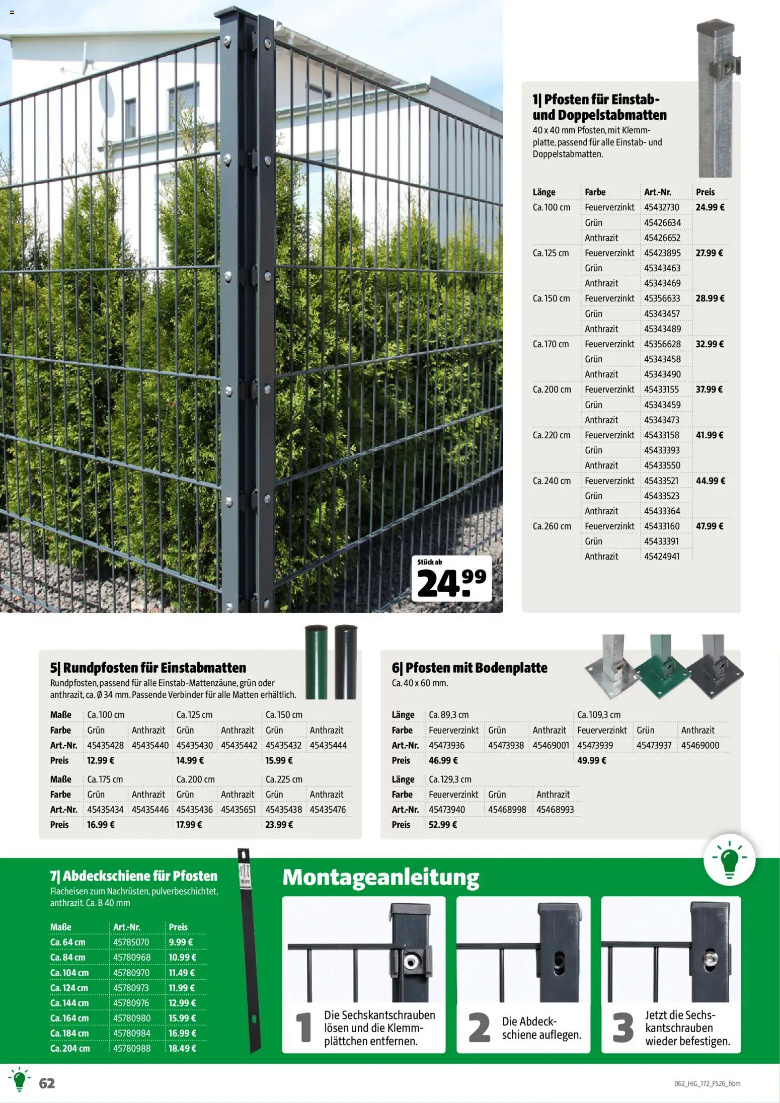 Hagebau Gartengestaltungsortiment – gültig ab 02.03.2026 | Seite: 62 | Produkte: Verbinder