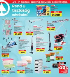 Interspar akciós ujság - amely érvényes a következő dátumtól: 10.07.2025 | Oldal: 16 | Termékek: Vasaló, Tárolódoboz, Doboz, Ruhaszárító