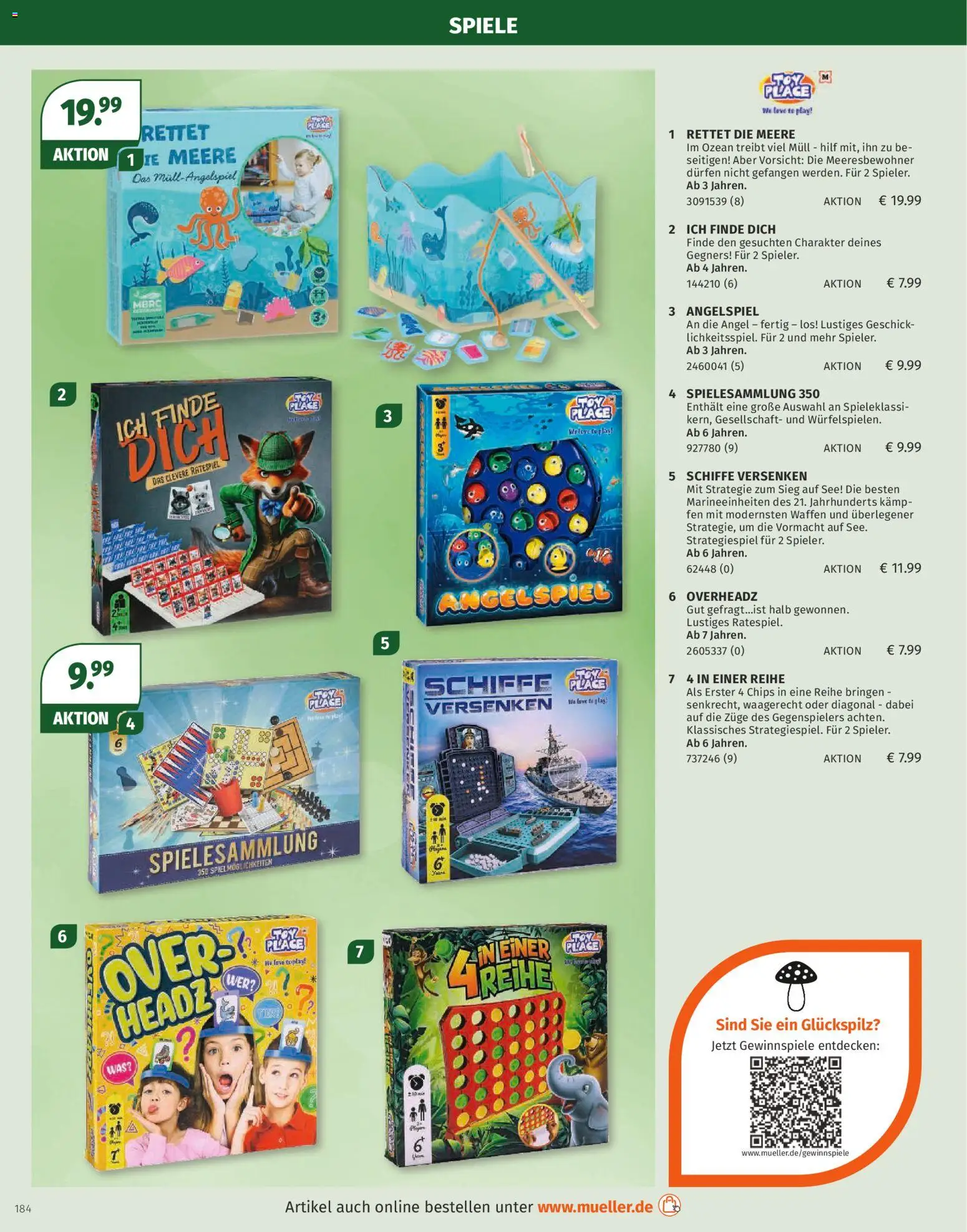 Müller Spielwarenkatalog – gültig ab 27.10.2025 | Seite: 184 | Produkte: Chips