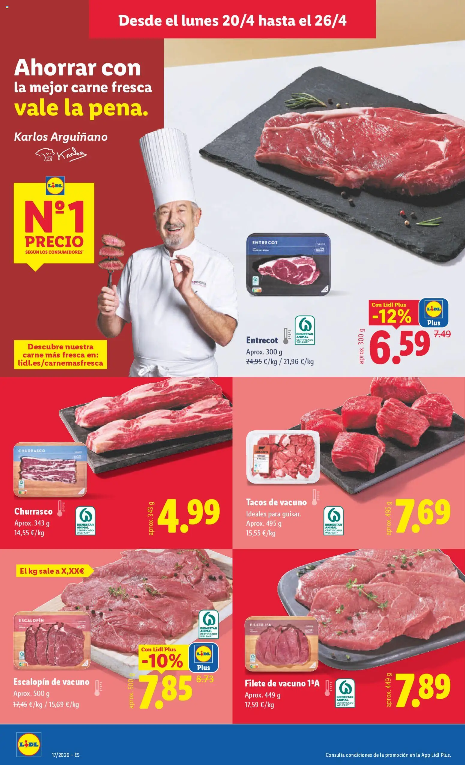 Lidl folleto │ válido desde el 20.04.2026 | Página: 6 | Productos: Tacos, Filete