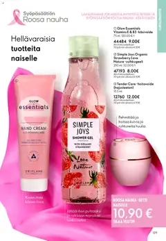 Simple Joys Organic Strawberry Love Nature -suihkugeeli, Shower gel with organic strawberry, 250 ml – voimassa 14.09.2025 alkaen | Sivu: 129