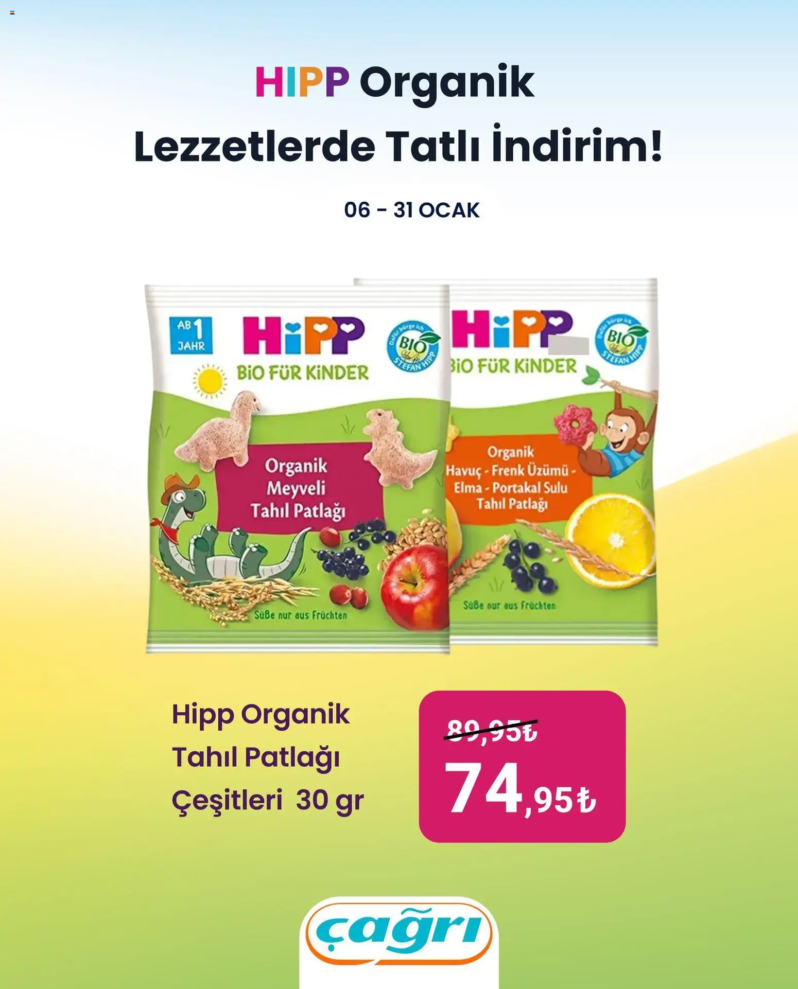 Çağrı Market Miniklere Özel Fırsat - 06.01.2026 tarihinden itibaren geçerlidir | Sayfa: 4 | Ürünler: Elma, Portakal, Havuç, Ocak