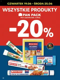 Delikatesy Centrum Gazetka od 19.06.2025 | Strona: 45 | Produkty: Papier śniadaniowy, Papier do pieczenia, Sandwich