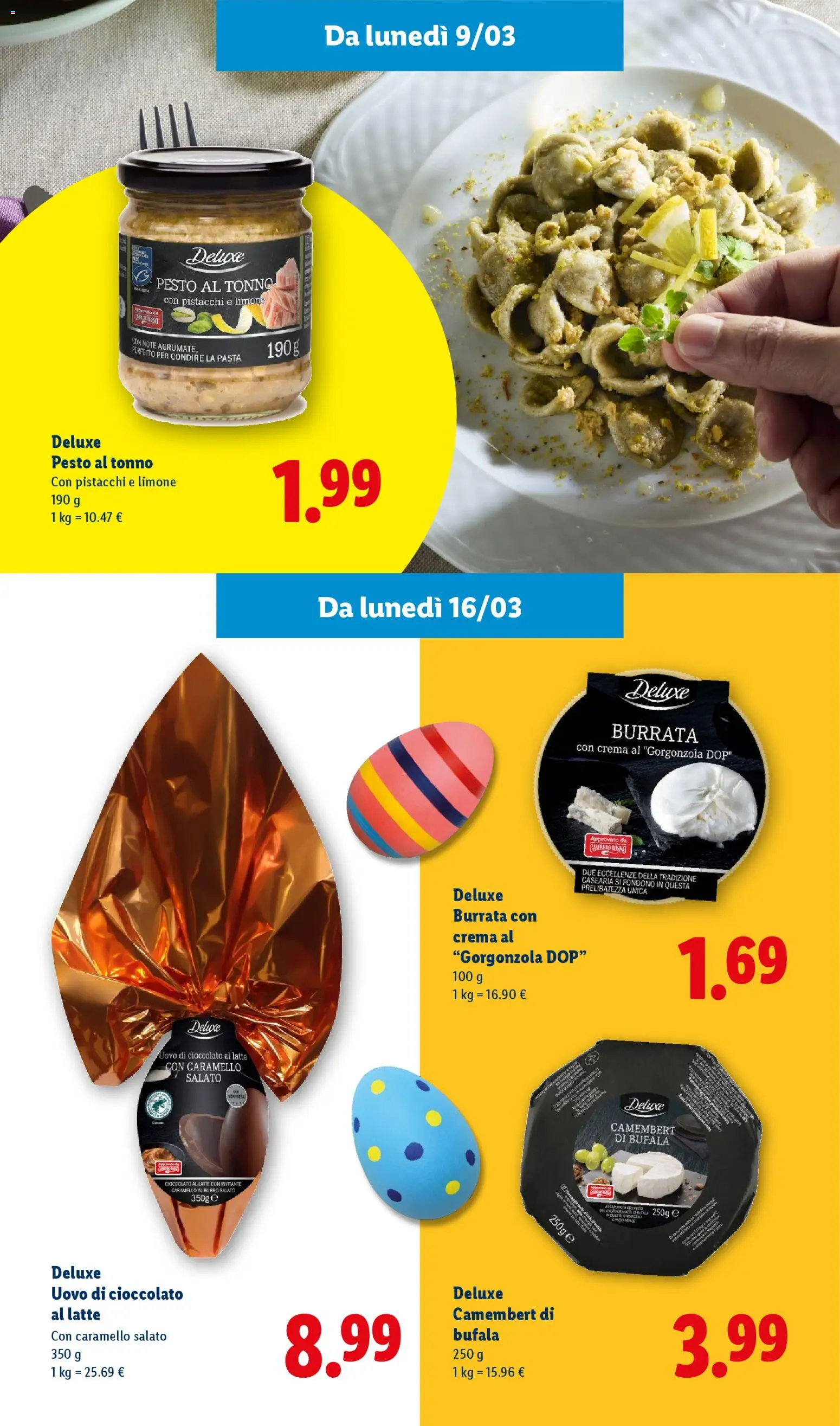 Volantino Lidl del 27.02.2026 | Pagina: 7 | Prodotti: Crema, Latte, Pasta, Gorgonzola