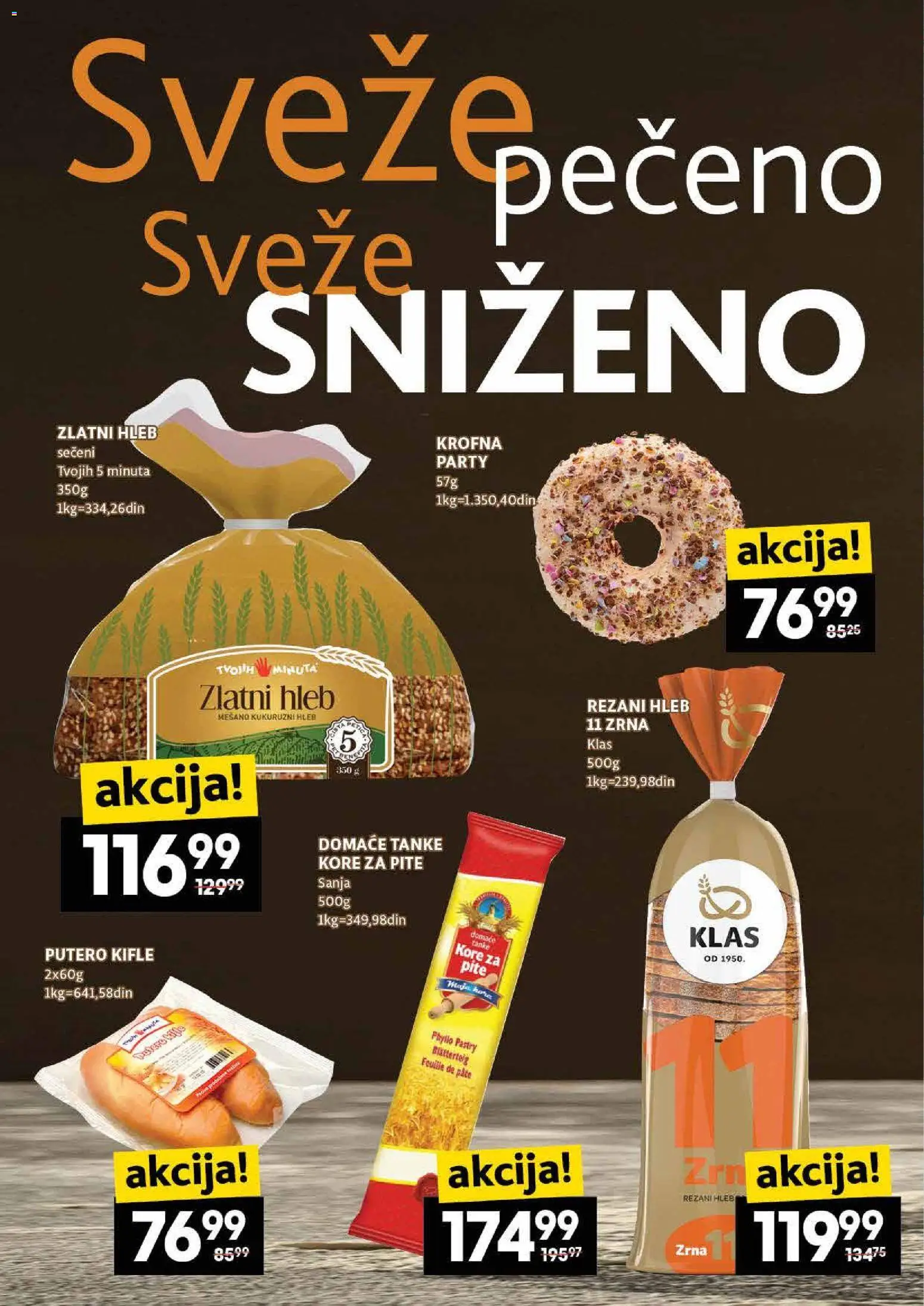 Idea katalog - važi od 23.10.2025 | Strana: 12 | Proizvode: Rezani hleb, Hleb