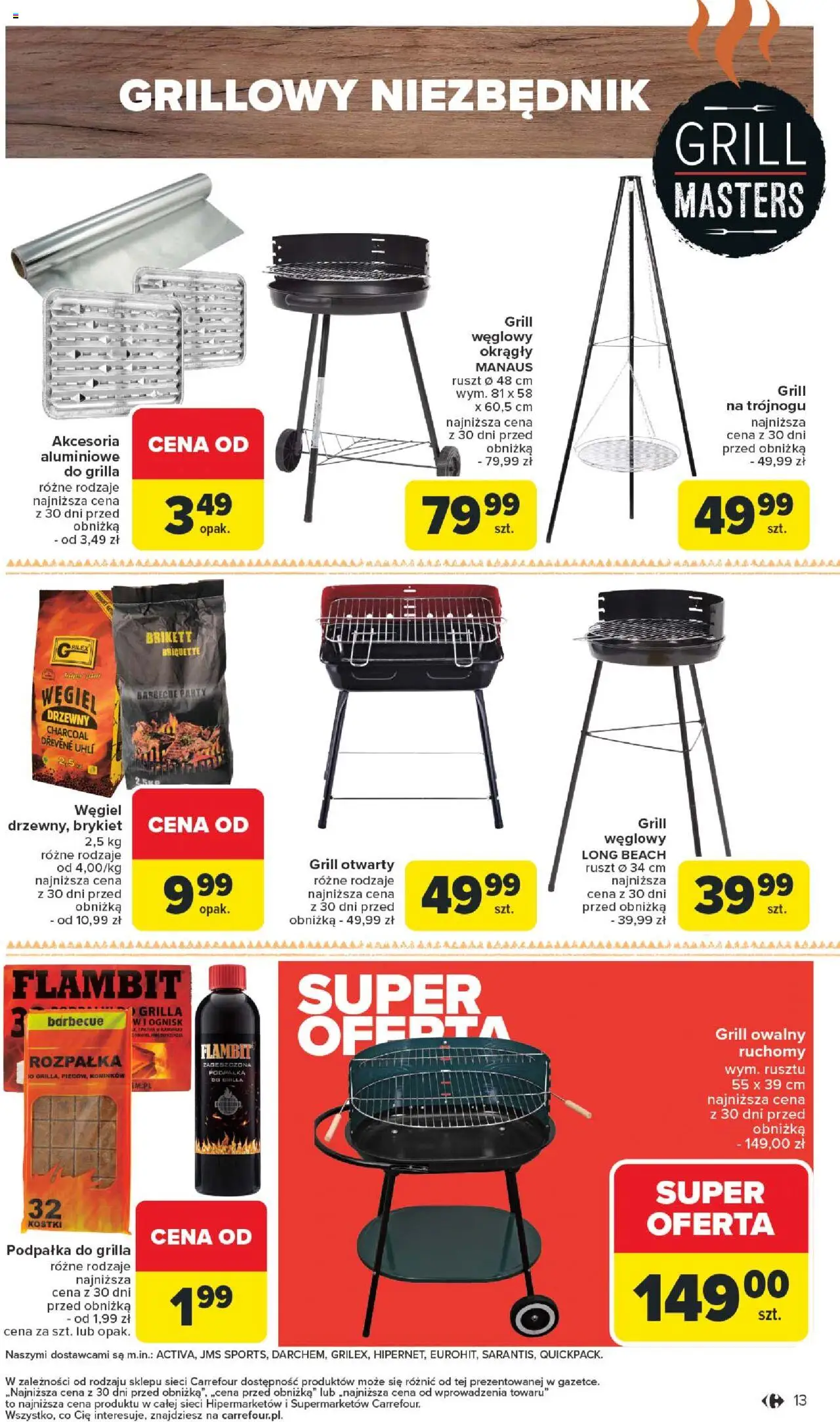 Carrefour Gazetka od 11.08.2025 | Strona: 15 | Produkty: Grill, Ruszt