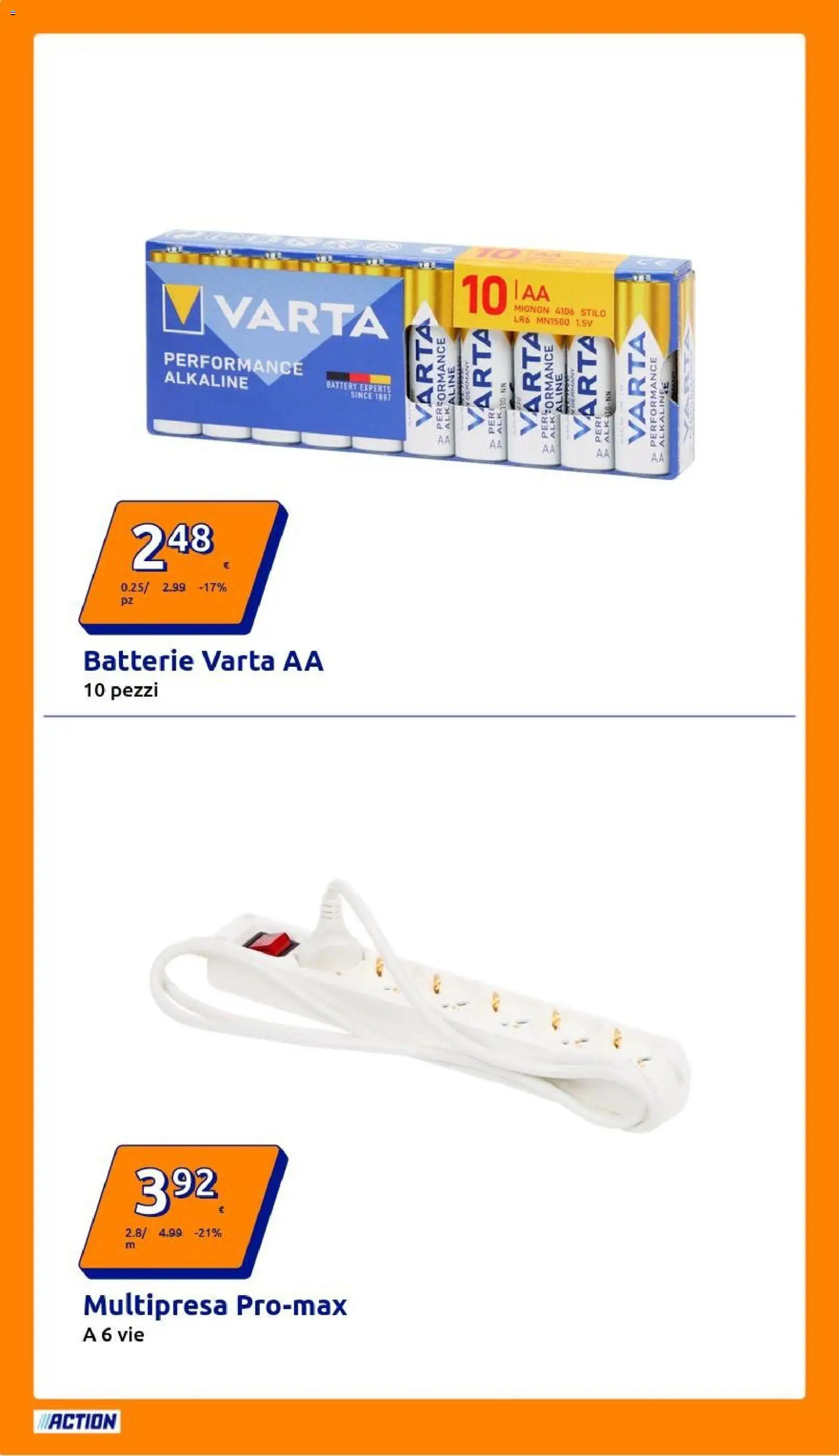 Volantino Action del 10.12.2025 | Pagina: 12 | Prodotti: Batterie