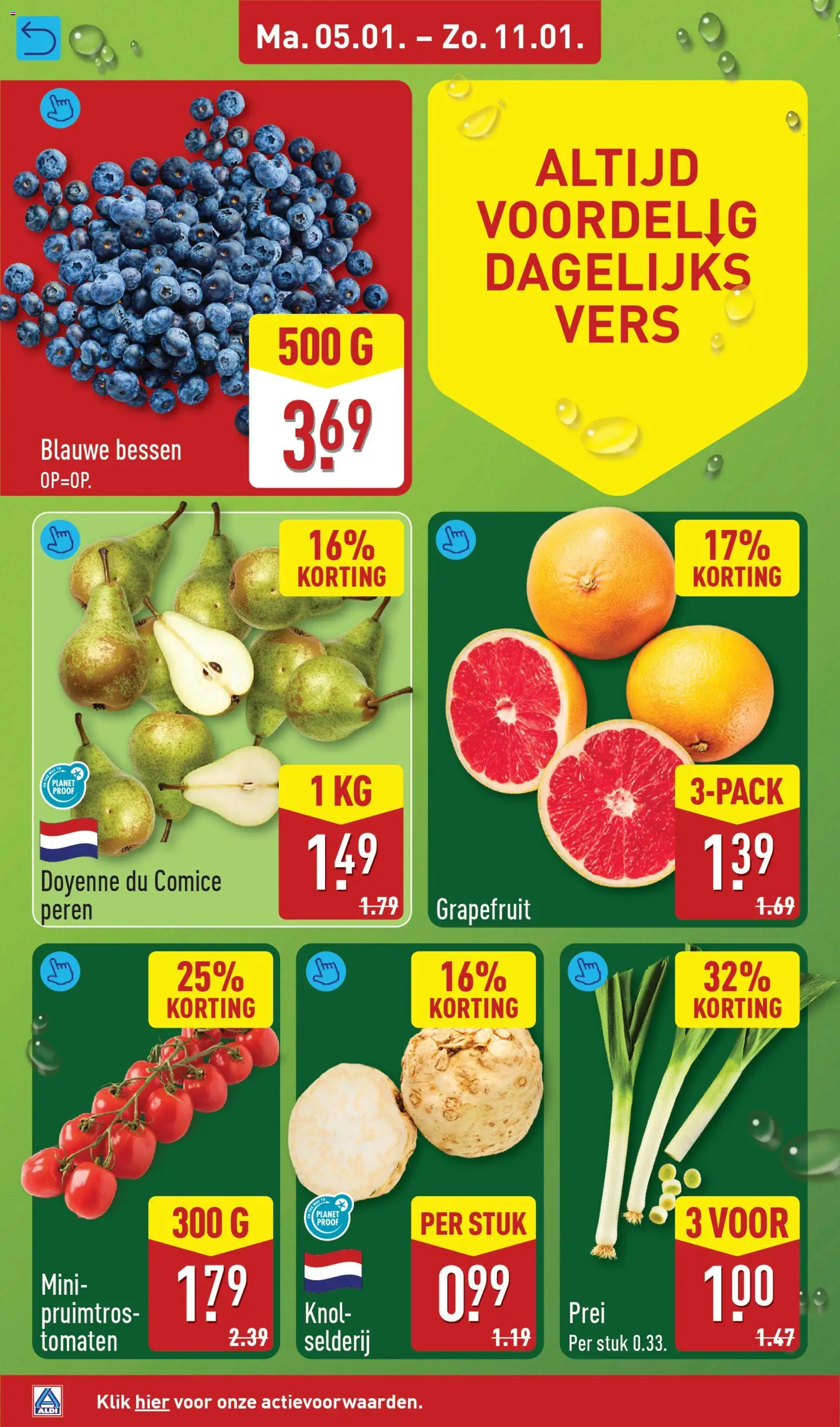 {H1} | Pagina: 4 | Producten: Grapefruit, Tomaten, Prei, Selderij