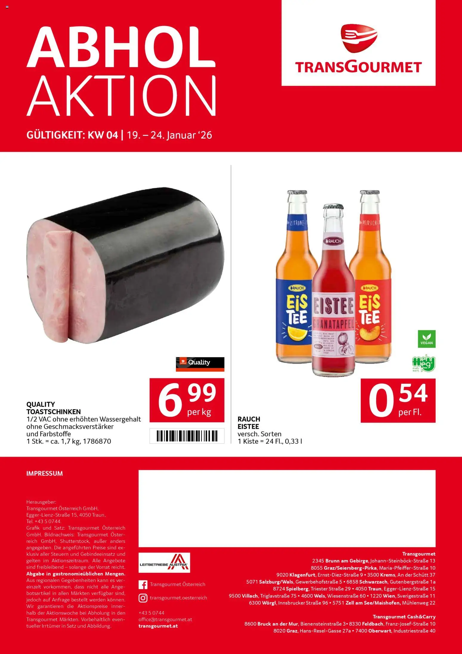 Transgourmet Flugblatt gültig ab 19.01.2026 | Seite: 32 | Produkte: Zitrone, Pfirsich