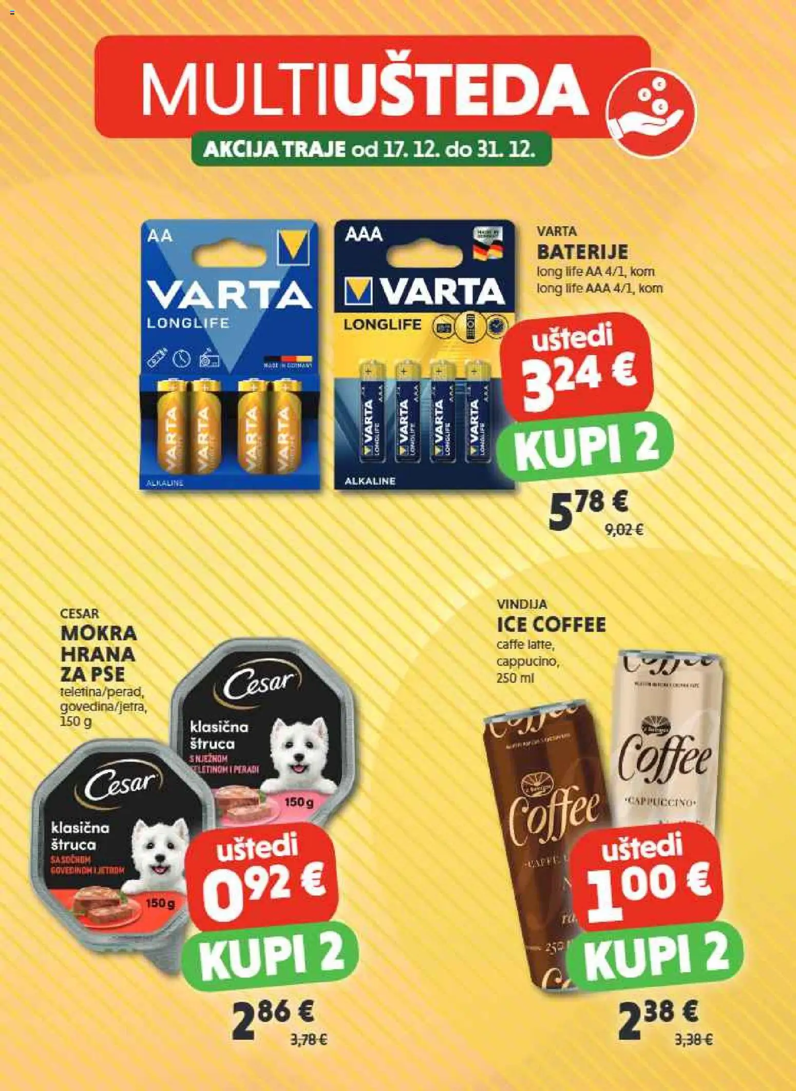 Studenac katalog | vrijedi od 17.12.2025 | Stranica: 22 | Proizvodi: Vindija, Baterije