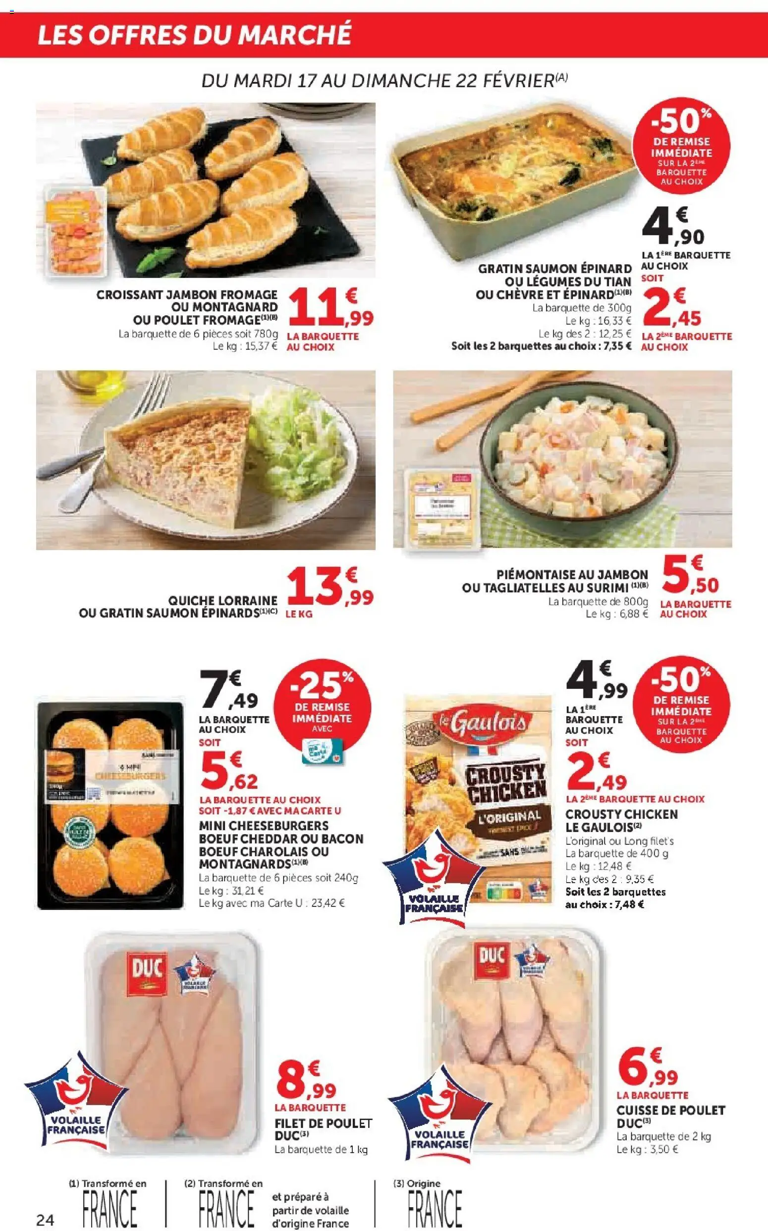 {H1} | Page: 24 | Produits: Volaille, Fromage, Jambon, Saumon