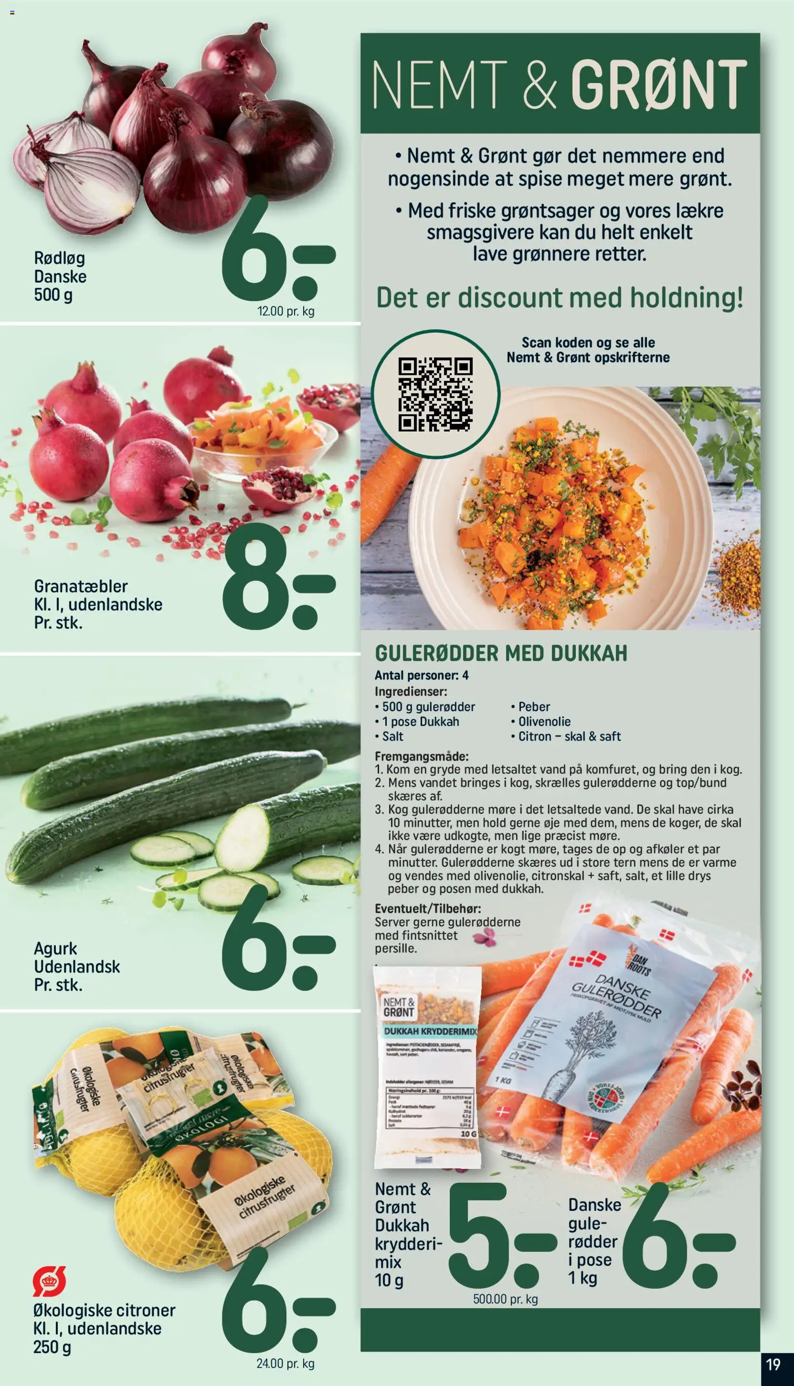 Rema 1000 tilbudsavis – gyldig fra 07.12.2025 | Side: 19 | Produkter: Citroner, Gulerødder, Rødløg, Olivenolie