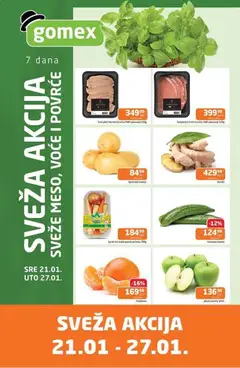 Gomex sveža akcija - pregled Gomex kataloga - važi od 21.01.2026