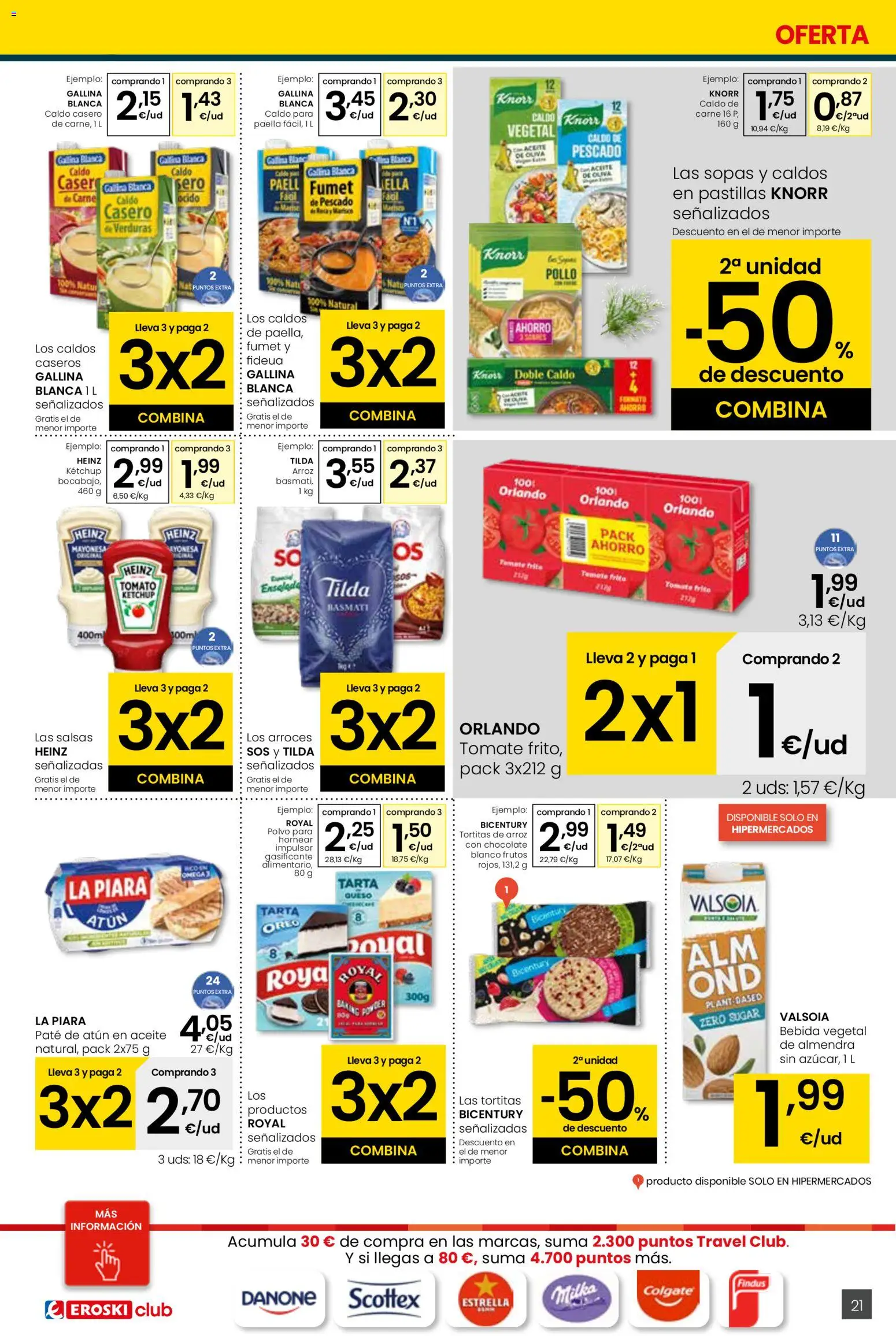 Eroski - Viste tu cesta de primavera  │ válido desde el 12.03.2026 | Página: 21 | Productos: Queso, Ensalada, Οθόνη προβολής, Κλειδαριά της πόρτας