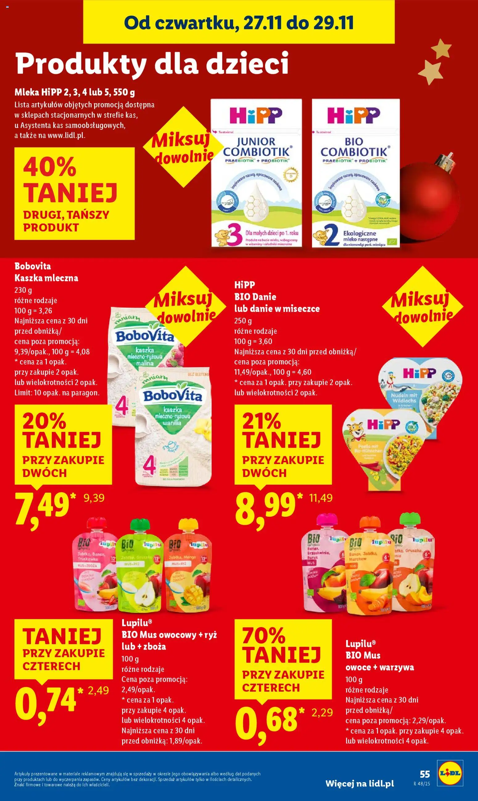 Lidl Black Friday od 27.11.2025 | Strona: 55 | Produkty: Malina, Mleka, Mleko, Ryż