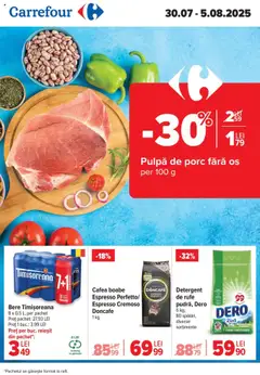 Catalog Carrefour – previzualizare al pliantului de la Carrefour valabil de la 30.07.2025