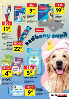 Intermarche Gazetka - Z miłości do pupila od 17.06.2025 | Strona: 7 | Produkty: Rolki, Podkłady higieniczne, Szczotka, Vileda