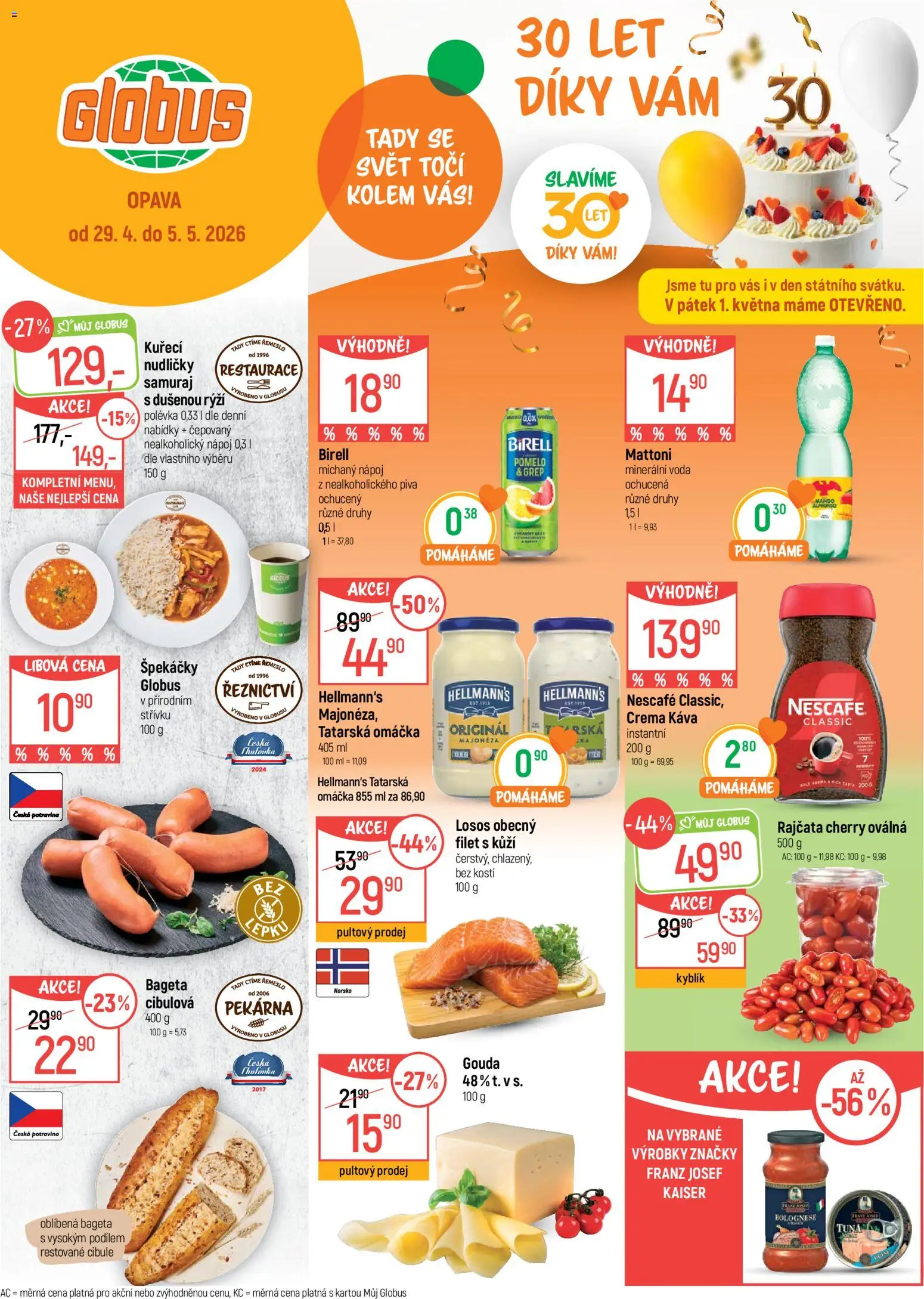 Globus leták - Opava od 29.04.2026 | Strana: 1