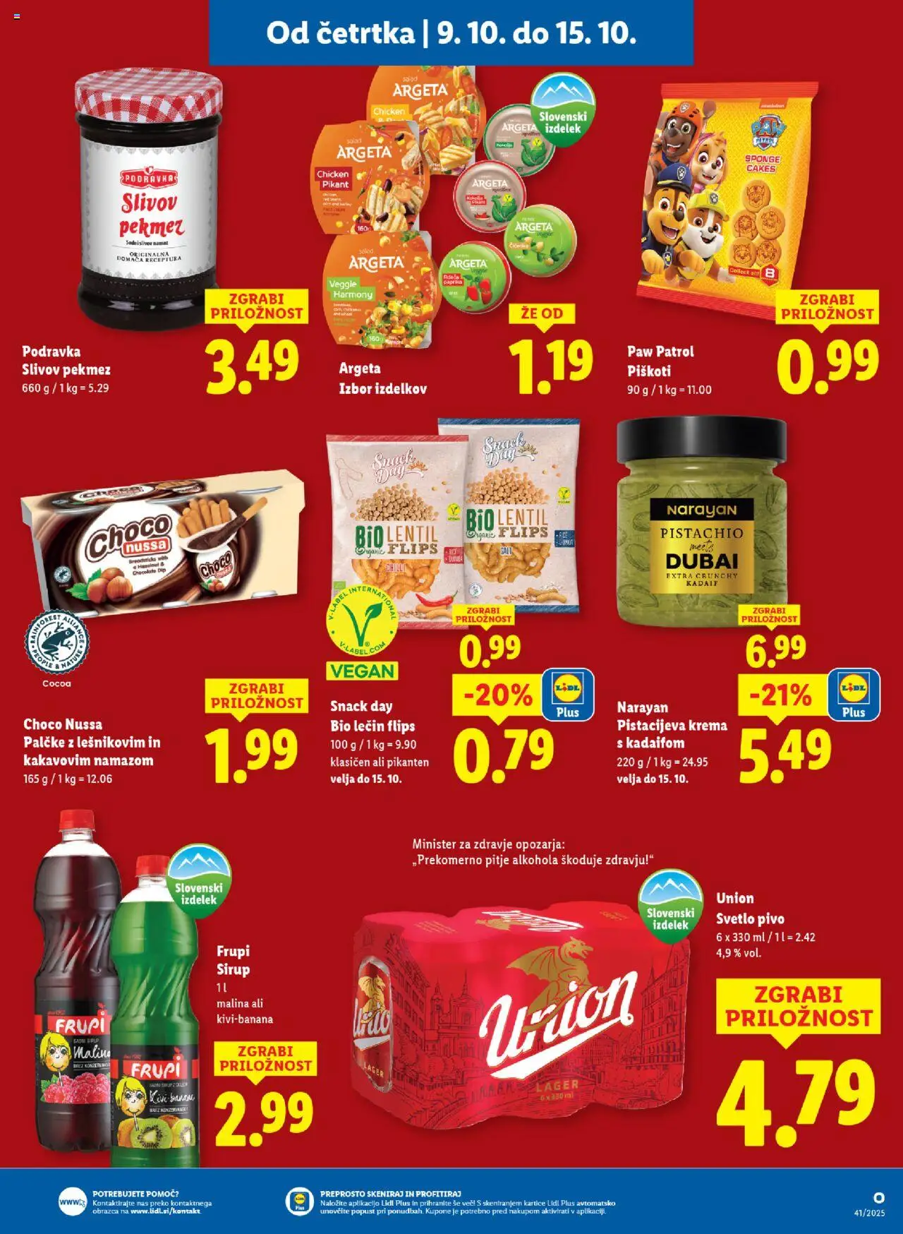 Novi Lidl katalog ponudbe – veljaven od 09.10.2025 | Stran: 9 | Izdelki: Paprika, Flips, Pivo, Piskoti